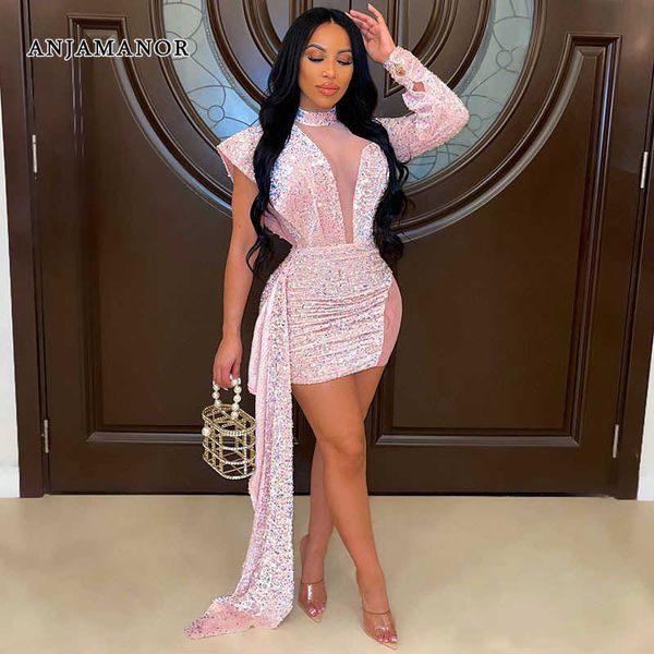casual dresses anjamanor pink sequin sparkle evening dresses for women party nightclub outfits irregular bodycon dress d12-eh46 t230210, Black;gray
casual dresses anjamanor pink sequin sparkle evening dresses for women party nightclub outfits irregular bodycon dress d12-eh46 t230210, Black;gray