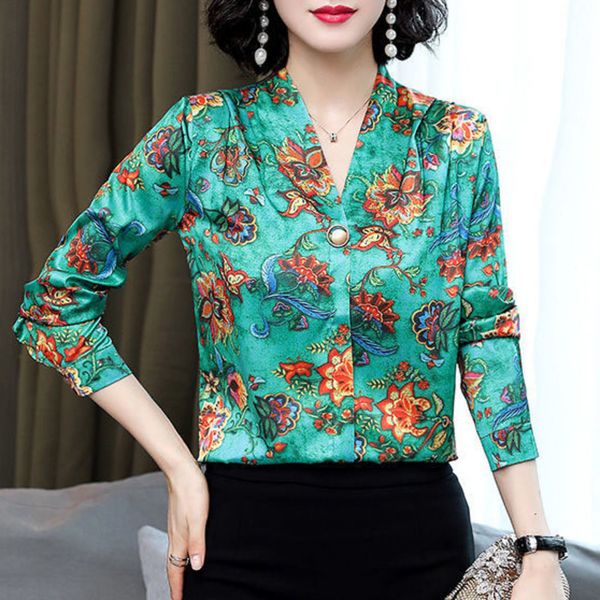 women's blouses shirts 4xl plus summer women fashion short sleeve satin bright silk soft blouse v-neck slim casual shirts casual retro, White
women's blouses shirts 4xl plus summer women fashion short sleeve satin bright silk soft blouse v-neck slim casual shirts casual retro, White