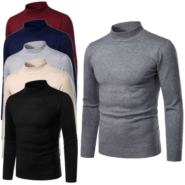 men pullover casual slim fit knitted pullover turtleneck long sleeve t-shirt, White;black
men pullover casual slim fit knitted pullover turtleneck long sleeve t-shirt, White;black