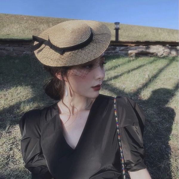 cloches 01shi french ladies s prom fashion women's hats elegant mesh straw wheat straws british royal headwear 230211, Blue;gray
cloches 01shi french ladies s prom fashion women's hats elegant mesh straw wheat straws british royal headwear 230211, Blue;gray