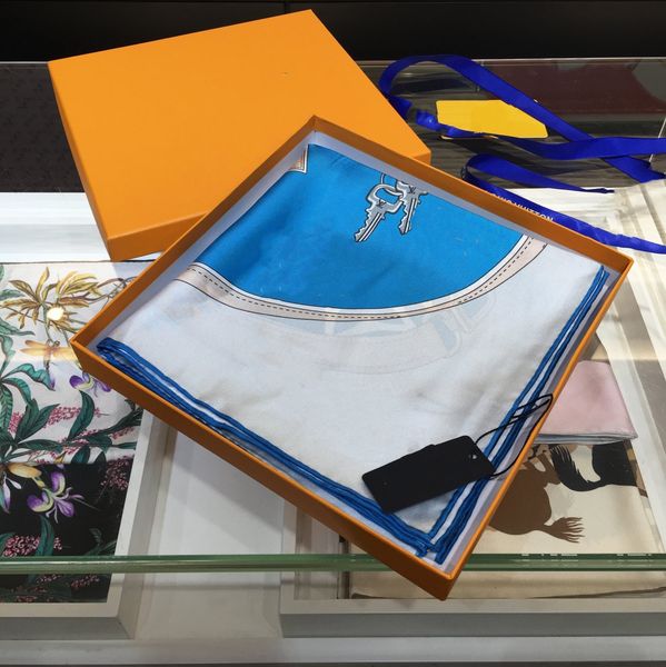 high designer brand 100% silk scarf high-end soft thick scarves classic printed women's shawl size90x90cm without b ox, Blue;gray
high designer brand 100% silk scarf high-end soft thick scarves classic printed women's shawl size90x90cm without b ox, Blue;gray