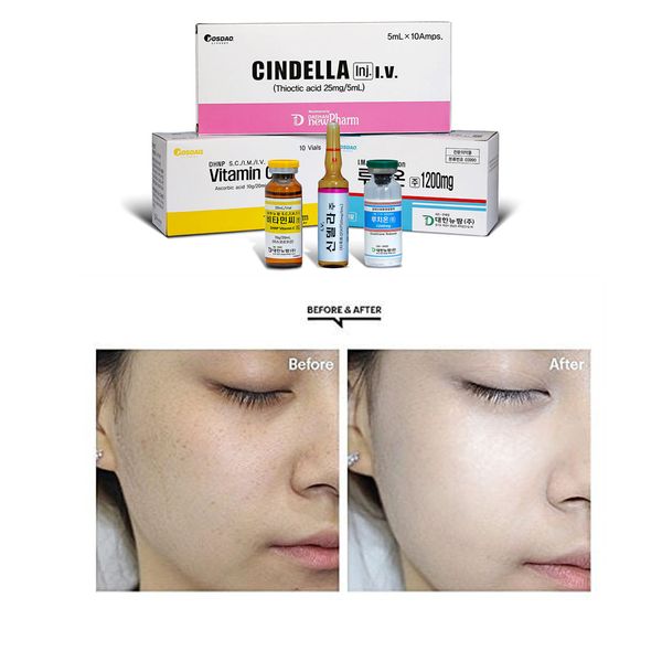 korea origin luthione 1200mg vitamin c cindella set whitening injection for skin
korea origin luthione 1200mg vitamin c cindella set whitening injection for skin