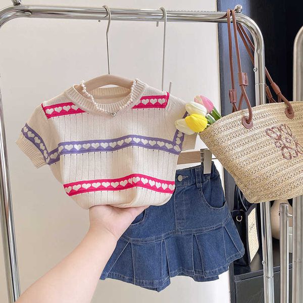 clothing sets new thin short sleeved tshirt twopiece set large children's jeans skirt summer suit girls clothes, White
clothing sets new thin short sleeved tshirt twopiece set large children's jeans skirt summer suit girls clothes, White