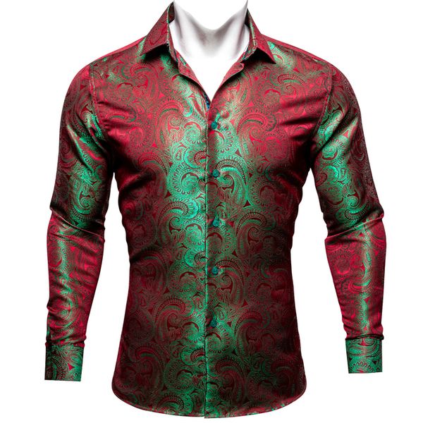 men's casual shirts novelty elegant for men green and red long sleeve paisley spring autumn dress party designer barrywang cy628 230211, White;black
men's casual shirts novelty elegant for men green and red long sleeve paisley spring autumn dress party designer barrywang cy628 230211, White;black