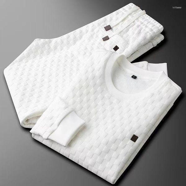 men's sweaters 2023 casual waffle knitted hoodie men's slim crew neck trend pullover spring and autumn long sleeves mens clothing, White;black
men's sweaters 2023 casual waffle knitted hoodie men's slim crew neck trend pullover spring and autumn long sleeves mens clothing, White;black