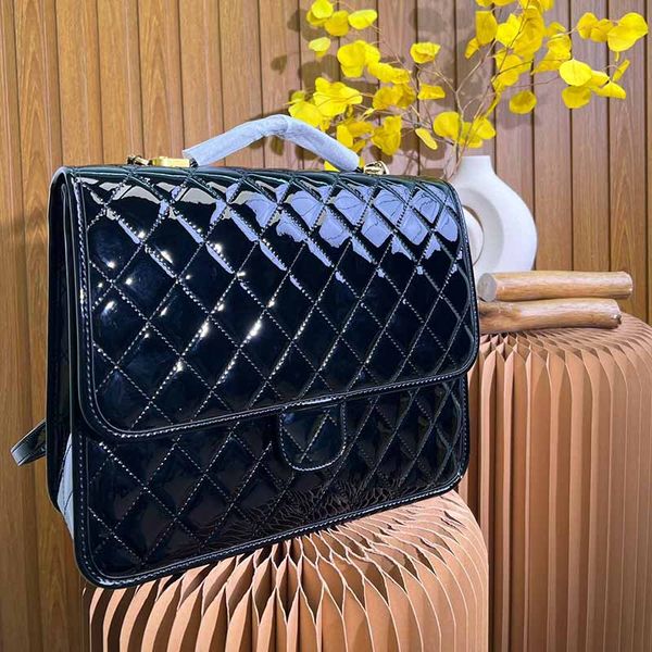 22p womens vintage black flap lacquer quilted bag rectangle gold metal diamond pattern multi pocket backpack art luxury ornament designer ha
22p womens vintage black flap lacquer quilted bag rectangle gold metal diamond pattern multi pocket backpack art luxury ornament designer ha