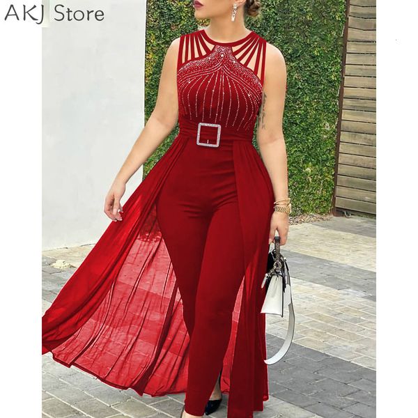 women's jumpsuits rompers women's round neck sheer mesh sleeveless jumpsuit with belt 230211, Black;white
women's jumpsuits rompers women's round neck sheer mesh sleeveless jumpsuit with belt 230211, Black;white
