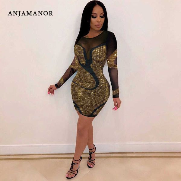 casual dresses anjamanor glitter rhinestones mesh dresses for women party club outfits long sleeve bodycon mini dress d35-eh24 t230210, Black;gray
casual dresses anjamanor glitter rhinestones mesh dresses for women party club outfits long sleeve bodycon mini dress d35-eh24 t230210, Black;gray