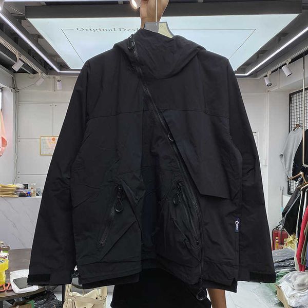 men's jackets 2022fw streetwear windbreaker men women functional oblique zipper sweatshirt hip hop hooded jacket coat windbreaker j2302, Black;brown
men's jackets 2022fw streetwear windbreaker men women functional oblique zipper sweatshirt hip hop hooded jacket coat windbreaker j2302, Black;brown