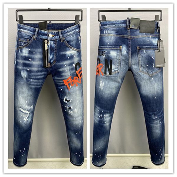 men's jeans fashionable designer d2 dsq icon gg mens skinny feet jeans ripped fashion paint splattered retro blue beggar jean 8883
men's jeans fashionable designer d2 dsq icon gg mens skinny feet jeans ripped fashion paint splattered retro blue beggar jean 8883