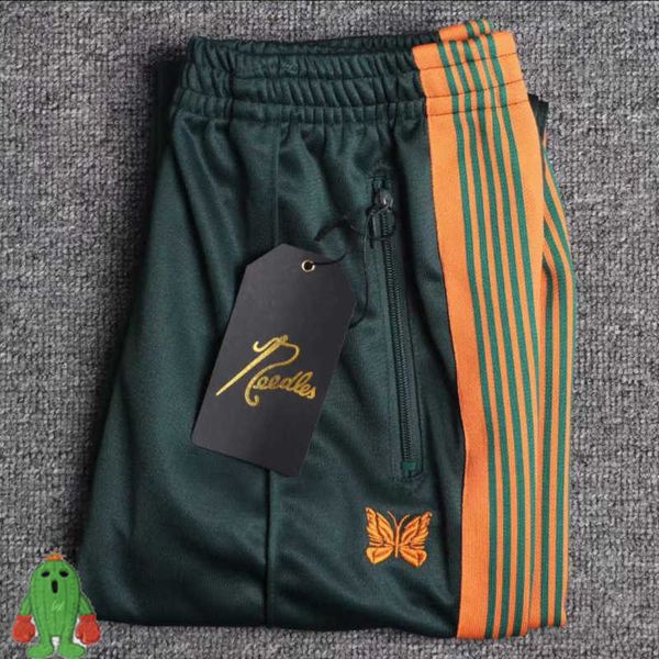 men's pants needles butterfly embroidery casual pants ge sweatpants men women sidebreasted striped straight trousers, Black
men's pants needles butterfly embroidery casual pants ge sweatpants men women sidebreasted striped straight trousers, Black