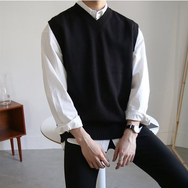 men's vests sweater vest men simple allmatch vneck solid sleeveless male basic cozy korean style ins leisure knitted plus size m3xl 23, Black;white
men's vests sweater vest men simple allmatch vneck solid sleeveless male basic cozy korean style ins leisure knitted plus size m3xl 23, Black;white