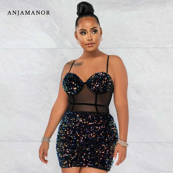 casual dresses anjamanor sequin mesh strap bodycon drsses birthday party clubwear outfits for women backless mini dresses d42-di22 t230210, Black;gray
casual dresses anjamanor sequin mesh strap bodycon drsses birthday party clubwear outfits for women backless mini dresses d42-di22 t230210, Black;gray