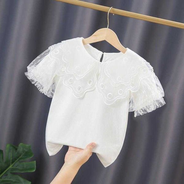 t-shirts 3-10 years summer baby toddler t-shirt school girls white blouse cotton short sleeve girl lace kids shirt children clothes t230209, Blue
t-shirts 3-10 years summer baby toddler t-shirt school girls white blouse cotton short sleeve girl lace kids shirt children clothes t230209, Blue