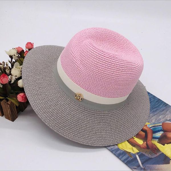 cloches summer patchwork fedora hats for women paper straw women's cool nice beautiful 230211, Blue;gray
cloches summer patchwork fedora hats for women paper straw women's cool nice beautiful 230211, Blue;gray