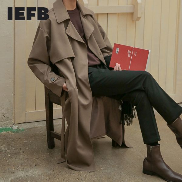 men's jackets iefb 2023 autumn korean fashion double breasted windbreaker middle long loose handsome trench coat belt 9y5262 230211, Black;brown
men's jackets iefb 2023 autumn korean fashion double breasted windbreaker middle long loose handsome trench coat belt 9y5262 230211, Black;brown
