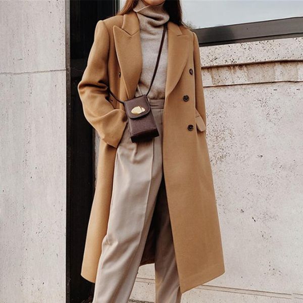 women's trench coats women blazer jackets lapel suit jacket coat jackets long woolen elegant coat female suit jackets office work suits, Tan;black
women's trench coats women blazer jackets lapel suit jacket coat jackets long woolen elegant coat female suit jackets office work suits, Tan;black