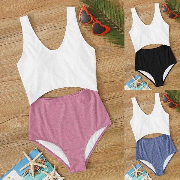 one piece hollow sports style swimsuit womens bikini solid color triangle beach, White;black
one piece hollow sports style swimsuit womens bikini solid color triangle beach, White;black