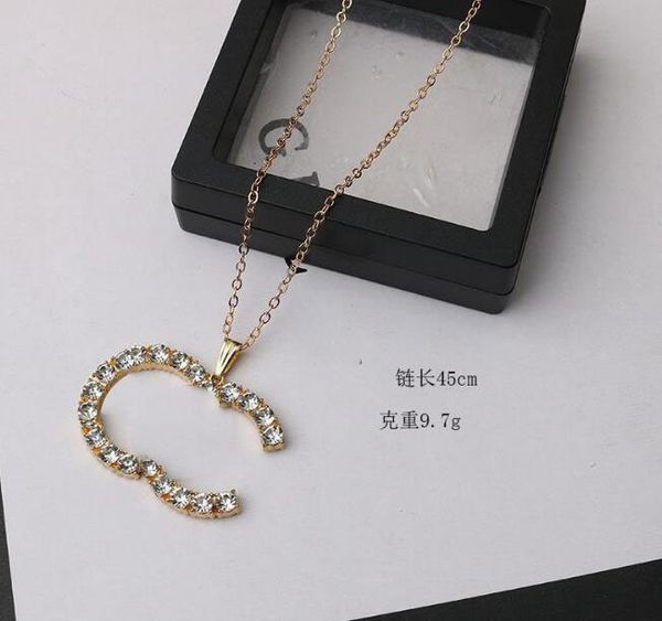 fashion designer pendant necklaces c letter jewelry women 18k gold plated crystal rhinestone necklace choker, Silver
fashion designer pendant necklaces c letter jewelry women 18k gold plated crystal rhinestone necklace choker, Silver