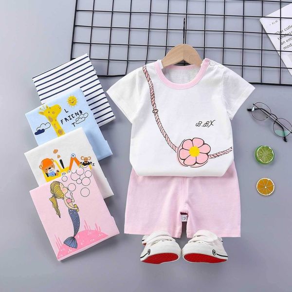 summer toddler kids baby girls boys clothes short sleeve tshirt shorts suit flower print outfits children's clothing sets, White
summer toddler kids baby girls boys clothes short sleeve tshirt shorts suit flower print outfits children's clothing sets, White