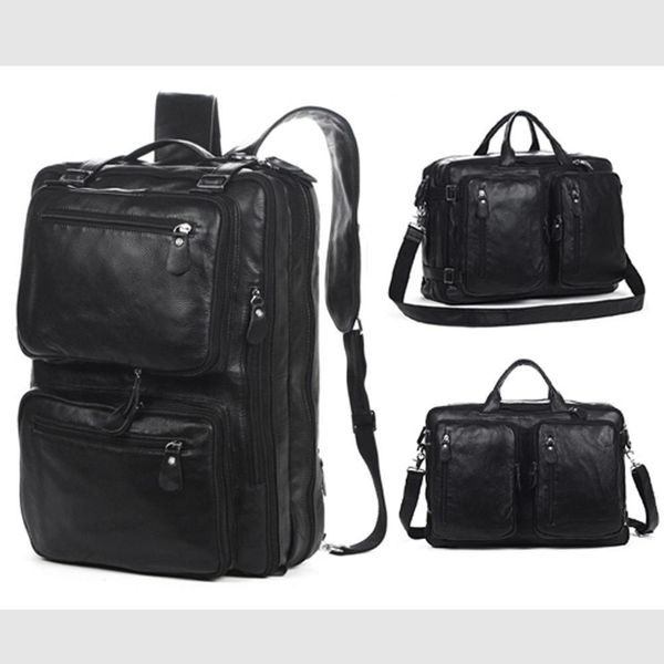 school bags multifunctional genuine leather backpack men fashion male travel bag large rucksack 230210
school bags multifunctional genuine leather backpack men fashion male travel bag large rucksack 230210