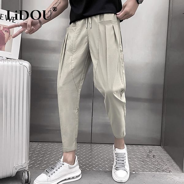 men's pants autumn fashion trendy sports creative multi-element street cargo style cropped pants loose patchwork sweatpants men 230211, Black
men's pants autumn fashion trendy sports creative multi-element street cargo style cropped pants loose patchwork sweatpants men 230211, Black