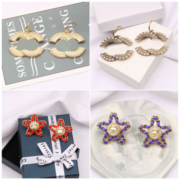 designers fashion earrings stud gold plated earring ear multi-color crystal pearl party women designer brand double wedding retro, Golden;silver
designers fashion earrings stud gold plated earring ear multi-color crystal pearl party women designer brand double wedding retro, Golden;silver
