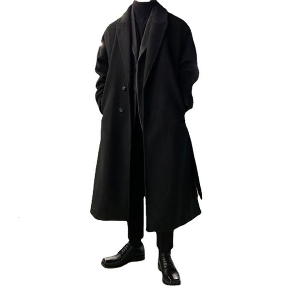men's wool blends style highquality trench coat in autumn and winter suit collar single breasted solid knee length 230210, Black
men's wool blends style highquality trench coat in autumn and winter suit collar single breasted solid knee length 230210, Black