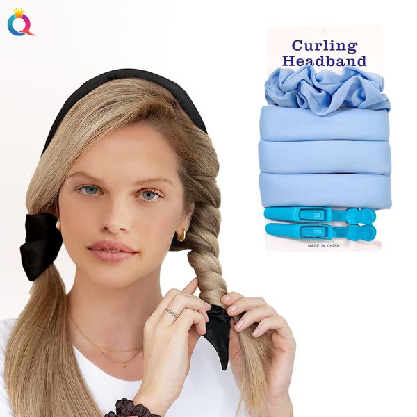 lazy heatless curling ribbon rod headband hair rollers wave formers wet wavy bundles no heat curls hair styling tools curl bar 1592, Slivery;white
lazy heatless curling ribbon rod headband hair rollers wave formers wet wavy bundles no heat curls hair styling tools curl bar 1592, Slivery;white