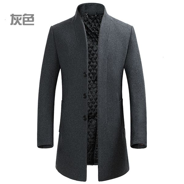 men's wool blends 2023 autumn winter windbreaker stand collar casual en long coat trendy gentleman trench clothes 21q4502 230210, Black
men's wool blends 2023 autumn winter windbreaker stand collar casual en long coat trendy gentleman trench clothes 21q4502 230210, Black