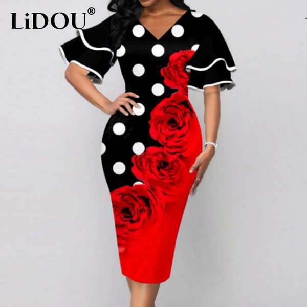 party dresses summer elegant fashion oversized vintage print v-neck double layer flare sleeve pencil dress women bodycon 230211, White;black
party dresses summer elegant fashion oversized vintage print v-neck double layer flare sleeve pencil dress women bodycon 230211, White;black