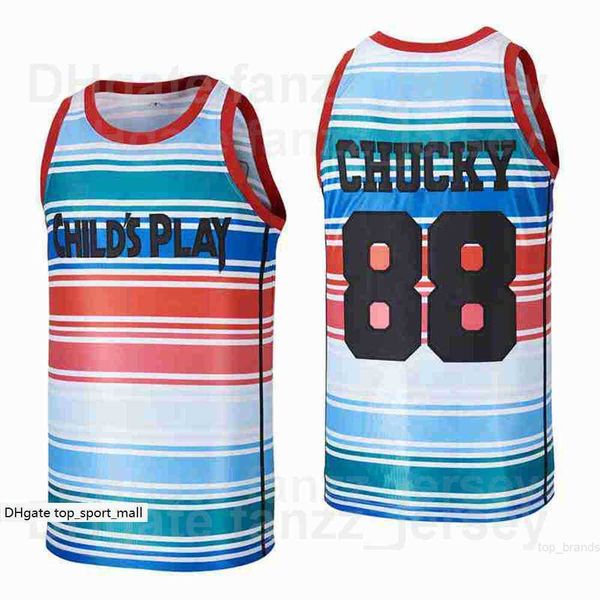 men childs play #88 chucky movie basketball jersey hip hop breathable hiphop team color blue black for sport fans high school pure cotton sh
men childs play #88 chucky movie basketball jersey hip hop breathable hiphop team color blue black for sport fans high school pure cotton sh