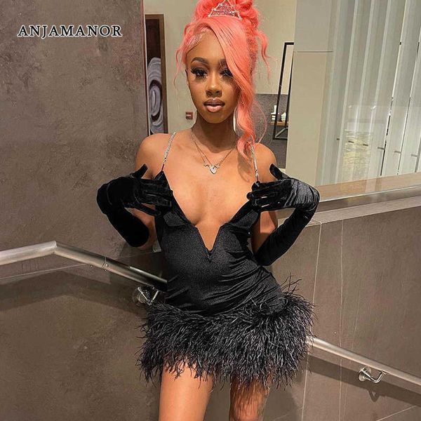 casual dresses anjamanor deep v neck backless mini dress with feathers furry trim black party night club outfits for women d66-fz20 t230210, Black;gray
casual dresses anjamanor deep v neck backless mini dress with feathers furry trim black party night club outfits for women d66-fz20 t230210, Black;gray