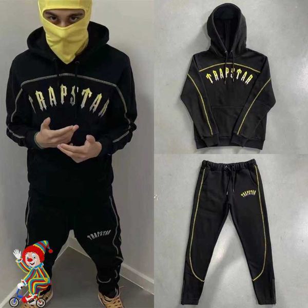 men's hoodies sweatshirts autumn winter trapstar hoodie sweatshirt track suit gradient embroidery letters women hoody set, Black
men's hoodies sweatshirts autumn winter trapstar hoodie sweatshirt track suit gradient embroidery letters women hoody set, Black