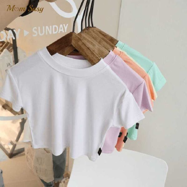 t-shirts fashion summer baby girl cotton t-shirt short infant toddler girl crop tshirt short sleeve round neck tee solid 0-7y t230209, Blue
t-shirts fashion summer baby girl cotton t-shirt short infant toddler girl crop tshirt short sleeve round neck tee solid 0-7y t230209, Blue