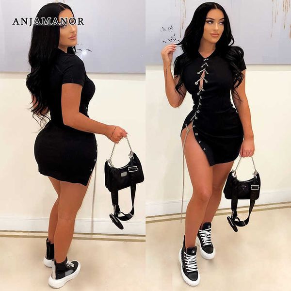 casual dresses anjamanor fashion side split chain black dress clubwear women 2023 summer short sleeve cut out mini bodycon dress d0-cb31 t23, Black;gray
casual dresses anjamanor fashion side split chain black dress clubwear women 2023 summer short sleeve cut out mini bodycon dress d0-cb31 t23, Black;gray