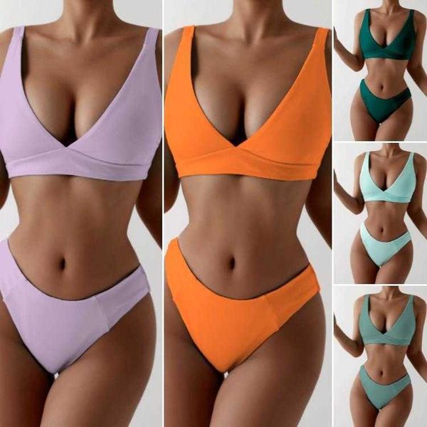 multicolor v neck backless swimsuit wholesale high waist triangle bikini, White;black
multicolor v neck backless swimsuit wholesale high waist triangle bikini, White;black