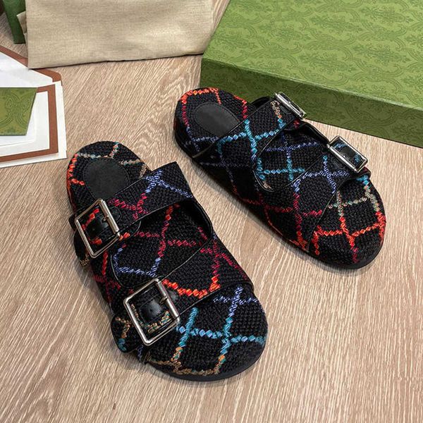 2023 slipper flip flops beach sandals casual slides shoes flat slippers trainers new summer women mixed color fashion luxury designer eur 35, Black
2023 slipper flip flops beach sandals casual slides shoes flat slippers trainers new summer women mixed color fashion luxury designer eur 35, Black
