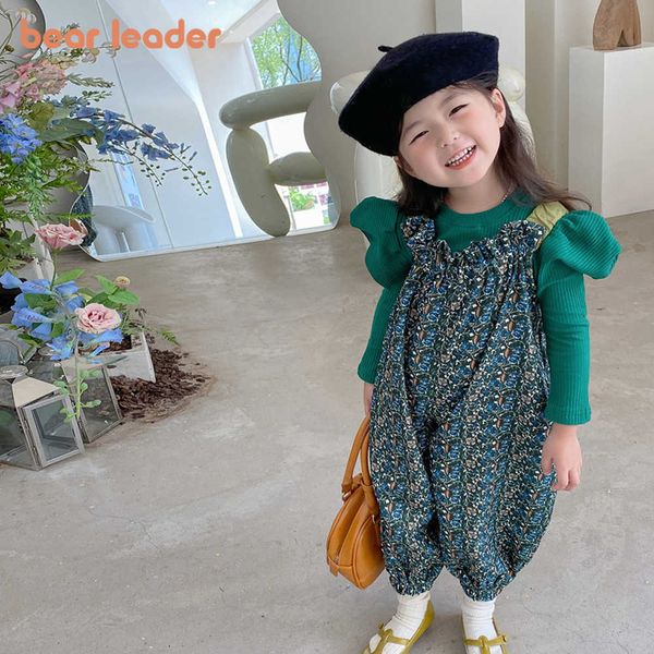 clothing sets bear leader girls korean version of small fresh green bubble sleeve bottoming shirt floral loose straps twopiece suit, White
clothing sets bear leader girls korean version of small fresh green bubble sleeve bottoming shirt floral loose straps twopiece suit, White
