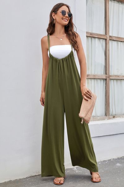 ster jumpsuit women's high waist open back casual wide-leg pants, Black;white
ster jumpsuit women's high waist open back casual wide-leg pants, Black;white