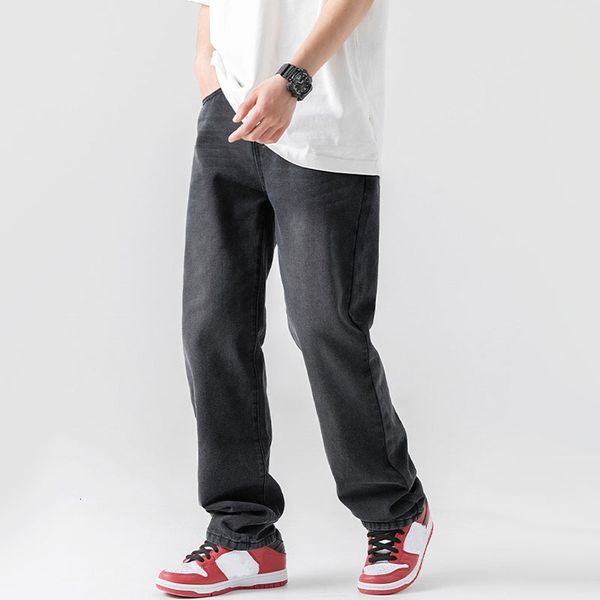men's jeans men straight loose wide leg pants casual 2023 spring autumn fashion streetwear solid color male baggy denim trousers 230210, Blue
men's jeans men straight loose wide leg pants casual 2023 spring autumn fashion streetwear solid color male baggy denim trousers 230210, Blue