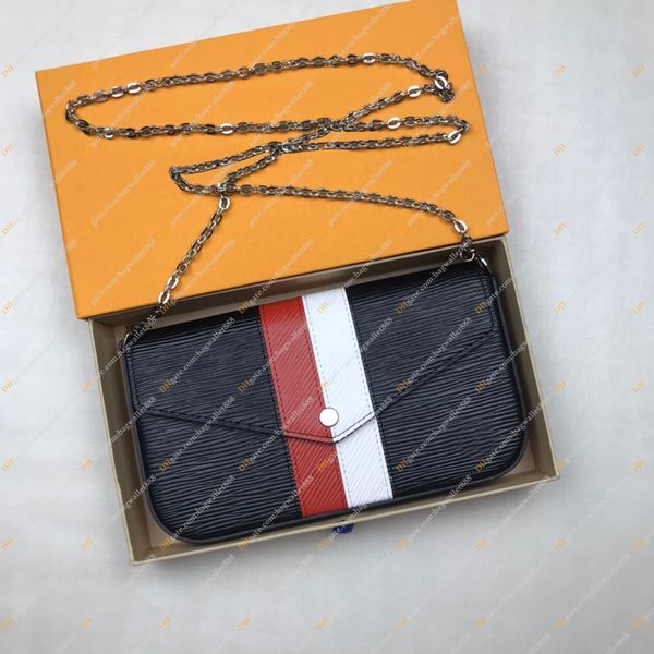 3pcs set shoulder bag felicie pochette water ripple leather flap envelope wallet detachable gold chain clutch purse luxurys designers crossb
3pcs set shoulder bag felicie pochette water ripple leather flap envelope wallet detachable gold chain clutch purse luxurys designers crossb