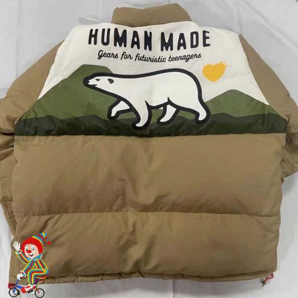 men's jackets human made polar bear love bread down coat men women stand collar bomber jacket coat j230210, Black;brown
men's jackets human made polar bear love bread down coat men women stand collar bomber jacket coat j230210, Black;brown