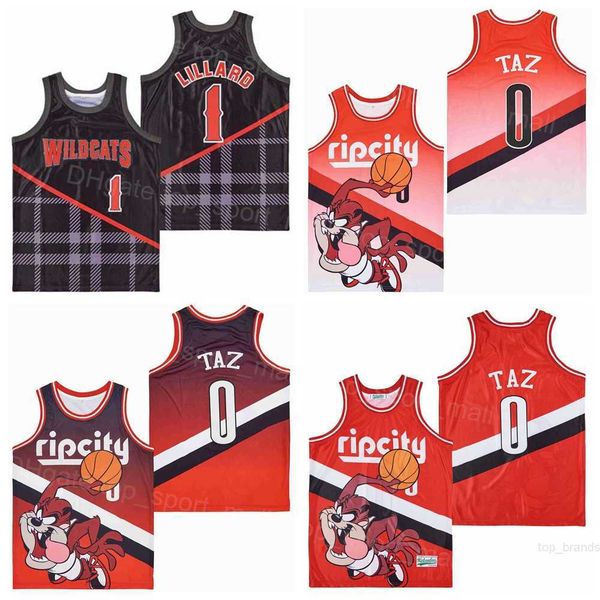 men high school wildcats jersey 0 ripcity taz 1 damian lillard basketball red fade rip city uniform red black all stitched breathable for sp
men high school wildcats jersey 0 ripcity taz 1 damian lillard basketball red fade rip city uniform red black all stitched breathable for sp