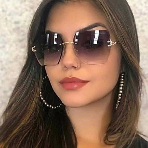 sunglasses trendy oversized rimless square sunglasses women new fashion ladies metal frame sun glasses trimming gradient lens uv400 l230210, White;black
sunglasses trendy oversized rimless square sunglasses women new fashion ladies metal frame sun glasses trimming gradient lens uv400 l230210, White;black