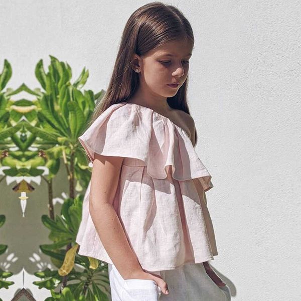 t-shirts girls cotton and linen one shoulder 2022 summer new children casual breathable boho beach t-shirts young girl clothes tz040 t230209, Blue
t-shirts girls cotton and linen one shoulder 2022 summer new children casual breathable boho beach t-shirts young girl clothes tz040 t230209, Blue