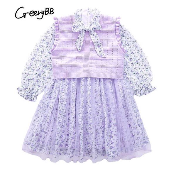 sets teens fashion clothing suit girls clothes set spring pullover mesh dress knitting vest two pieces boutique outfits, White
sets teens fashion clothing suit girls clothes set spring pullover mesh dress knitting vest two pieces boutique outfits, White