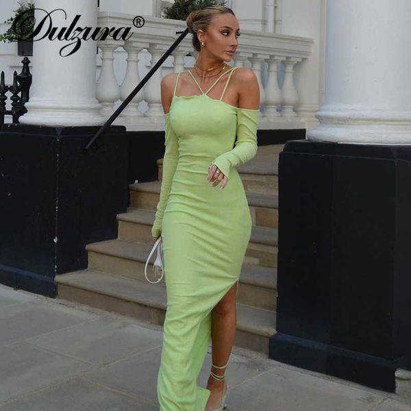 casual dresses dulzura 2021 autumn winter women solid long sleeve off shoulder strap ribbed midi dress slit bodycon party elegant club t2302, Black;gray
casual dresses dulzura 2021 autumn winter women solid long sleeve off shoulder strap ribbed midi dress slit bodycon party elegant club t2302, Black;gray