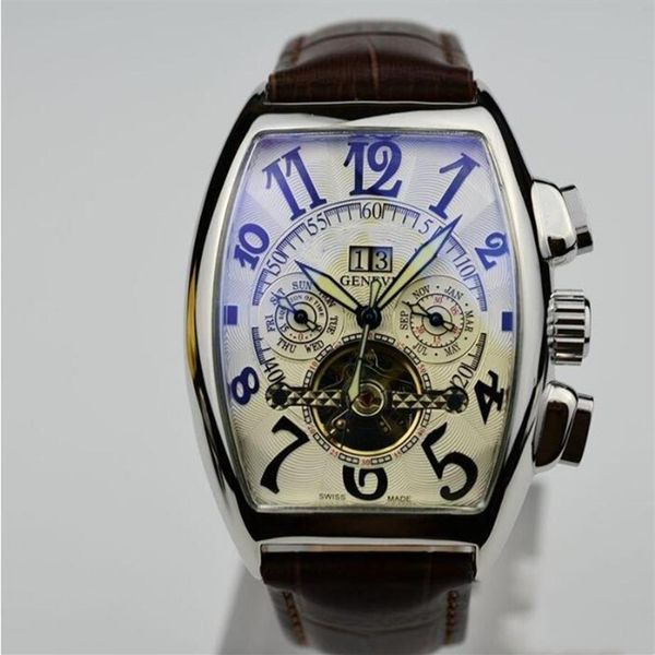 2021 geneva luxury leather band tourbillon mechanical men watch drop day date skeleton automatic men watches gifts211t, Slivery;brown
2021 geneva luxury leather band tourbillon mechanical men watch drop day date skeleton automatic men watches gifts211t, Slivery;brown