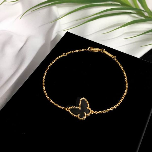 2023 fashion jewelry women ladies bracelet black butterfly charm bracelets rose gold thin chain stainless steel bracelet with box, Golden;silver
2023 fashion jewelry women ladies bracelet black butterfly charm bracelets rose gold thin chain stainless steel bracelet with box, Golden;silver